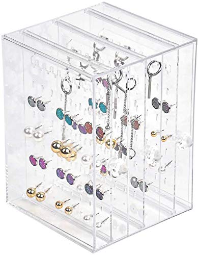 Portagioie In Acrilico Con 5 Cassetti - Trasparente, Fodera Velluto, Per Organizzare Gioielli - Foto 9