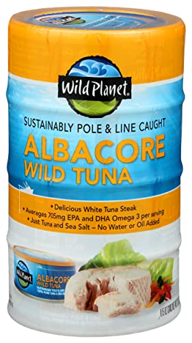 Wild Planet Wild Albacore Tuna Cans, 5 Ounce, 4 Pack #TOP5