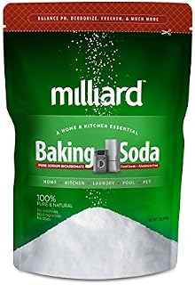 Milliard 2lbs Baking Soda / Sodium Bicarbonate USP - 2 Pound Bulk Resealable
