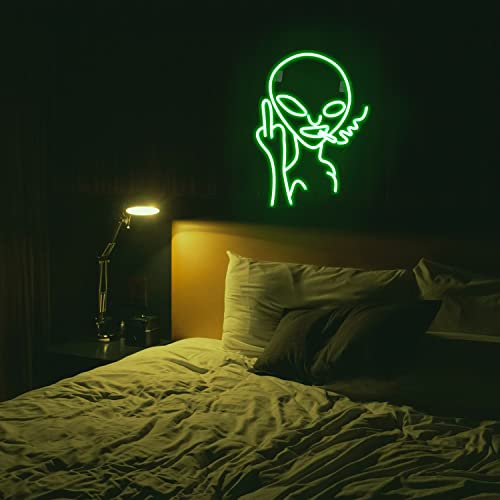 Alien Neon Light Sign for Wall Decor, USB Decorative Led Sign Novel Green Alien Neon Signs for Home,Kids Room,Bar, Club, Bedroom, Party - Image 2