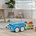 Nuiorfty RC Bus Smart Interactive Mini RC Car with Gesture Control & Auto-Avoidance Fun Expression Lights Desktop Remote Control Toy Car for Kids Adults (Blue)
