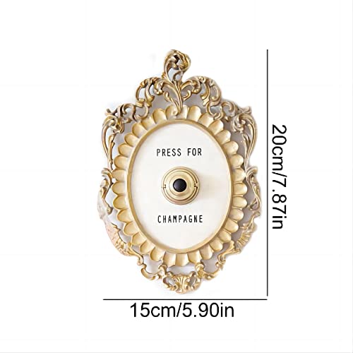 Wejioin Press For Champagne Button, Ring Mini Press For Champagne Button, Press For Champagne Door Ring Bell, Champagne Themed Decor Wall Plaque Ornament Gift For Party Christmas Home Bedroom Hotel #TOP5