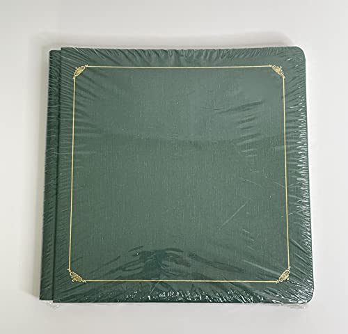 Creative Memories 12 X 12 Inch Album - Green - Gold Trim #TOP21