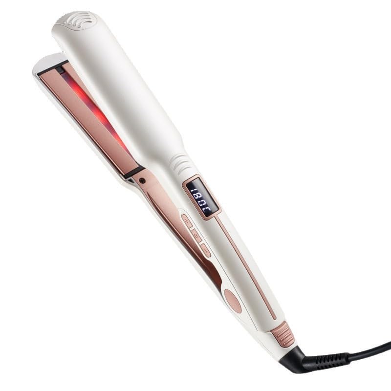 Hair Straightener, 1.38 Inch Flat Iron with Infrared and Ionic Technology, Titanium Plate with...