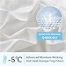 PENGZHU TECHNOLOGY Cooling Blanket Comforter Queen Size, Cooling Blankets for Hot Sleepers and Night Sweats, The Cold Blanket for Queen Size Bed, White Summer Blanket Breathable Soft.