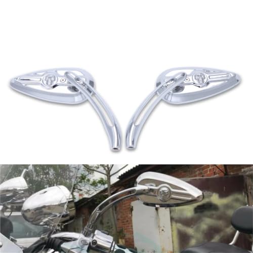Espejos de motocicleta retrovisor ajustable para Dyna 1984 a 2020 5