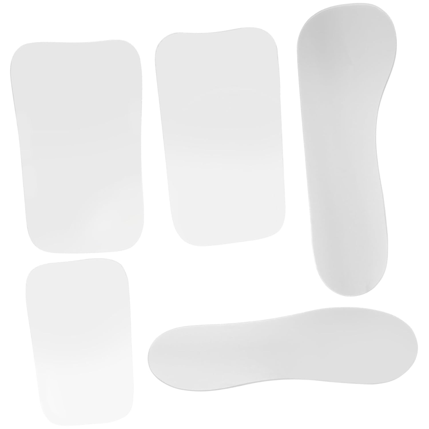 Unomor 5Pcs Handheld Oral Cavity Mirrors Professional Outdoor Dental Observation Mouth Mirrors Small Teeth Inspection Tool for Dentists and Oral Care