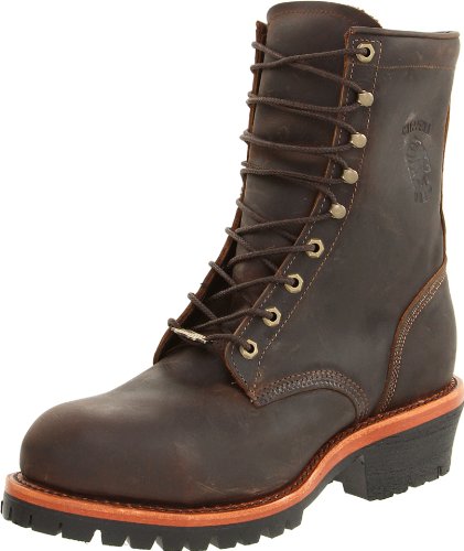 Chippewa Men's 8" Steel Toe EH 20091 Logger Boot,Chocolate,11 EE US