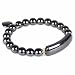 Natural Hematite Gem Semi Precious Gemstone Love Heart Charm Stretch Bracelet