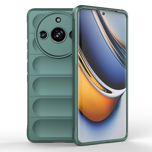 Elubugod Compatible with Realme 11 Pro 5G Case Cover,TPU Mobile Phone Soft Compatible with Realme 11 Pro+ 5G RMX3740 RMX3741 Case Cover Green