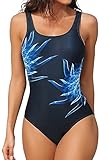 beautyin Womens One Piece Swimsuits Athletic Training Bathing Suits Basic Swimwear