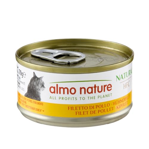 Almo Nature HFC Natural Katzenfutter nass -Hühnerfilet 24er Pack (24 x 70g)