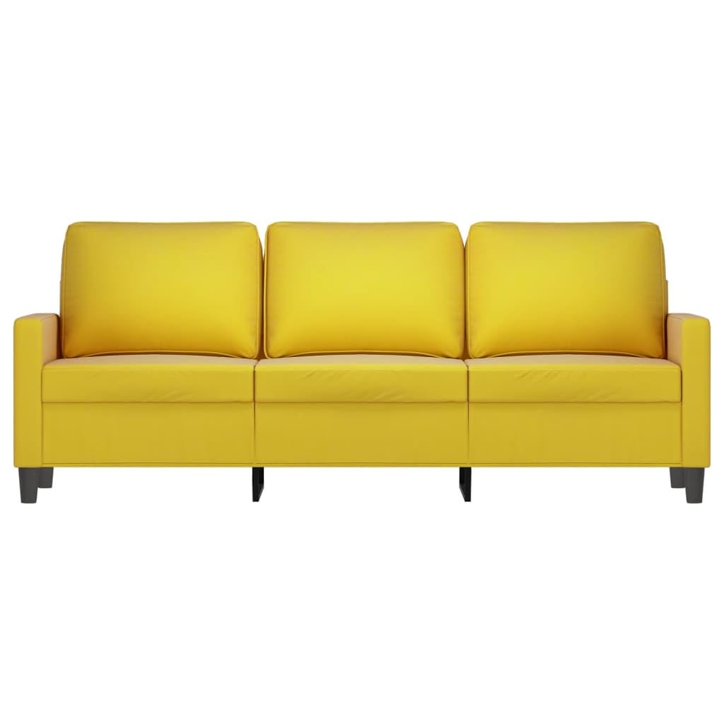 LAPOOH 3-Sitzer-Sofa Gelb 180 cm Samt, Loungesofa, Sofas & Couches, Relaxsofa, Couch für Wohnzimmer, 359215
