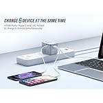 EPICKA European Travel Plug Adapter, Universal Travel Adapter - International Power Adapter Worldwide Charger with USB-C & 4 USB-A Ports, Travel Essentials for Italy, Japan, Europe, UK (TA-105, Blue) - Image 2