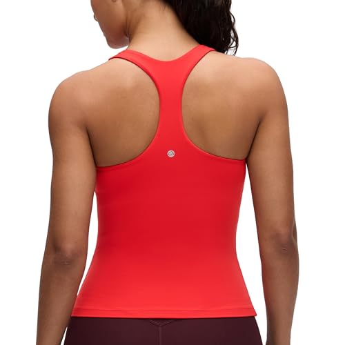 Image of CRZ YOGA Butterluxe Racerback Tank Tops | Light Support, Built in Bra, Removable Pads, Yoga, Extremely Soft, Scoop Neck, for Women