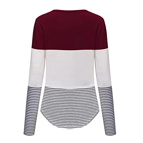 Breastfeeding Shirts Long Sleeve Breast Feeding Breastfeeding Stripe Breastfeeding Nightgown Blouse Pumping Hands Free #TOP5