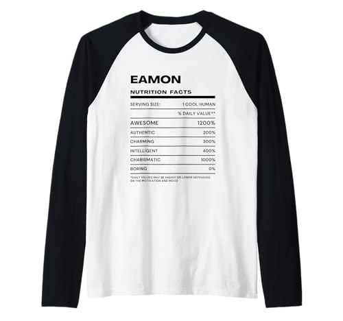 Eamon Valeur Nutritive Nom Drôle Manche Raglan