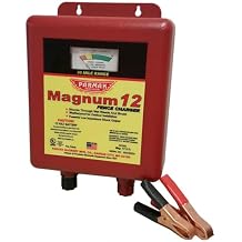 Parmak MAG12-UO 12-Volt Magnum Low Impedance Battery Operated 30-Mile Range Electric Fence Charger, Multi, Twin