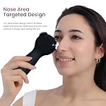 Silicone Face Scrubber Exfoliator Electric for Men Women, Rechargeable Facial Cleansing Brush with Wireless Charging Dock, Waterproof Sonic Vibrating Face Scrub Brush Cleanser for Exfoliating, Black - Image 4