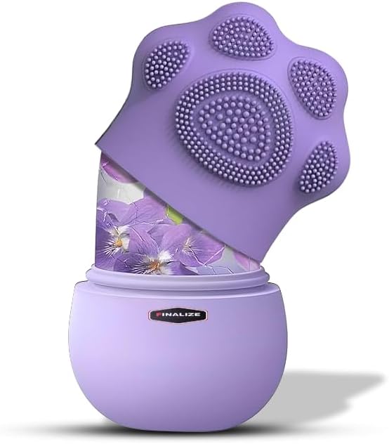 Ice Roller For Face, Neck & Eyes Massage | Face Ice Roller For Glowing Skin, Easy To Use And Carry, Reusable for Women to Enhance Skin Glow (NEW Purple)