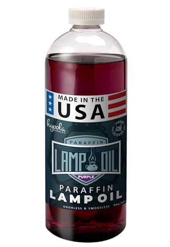 Hyoola Candles Liquid Paraffin Lamp Oil - Purple Smokeless, Odorless, Ultra Clean Burning Fuel for Indoor and Outdoor Use - Highest Purity Available - 32oz