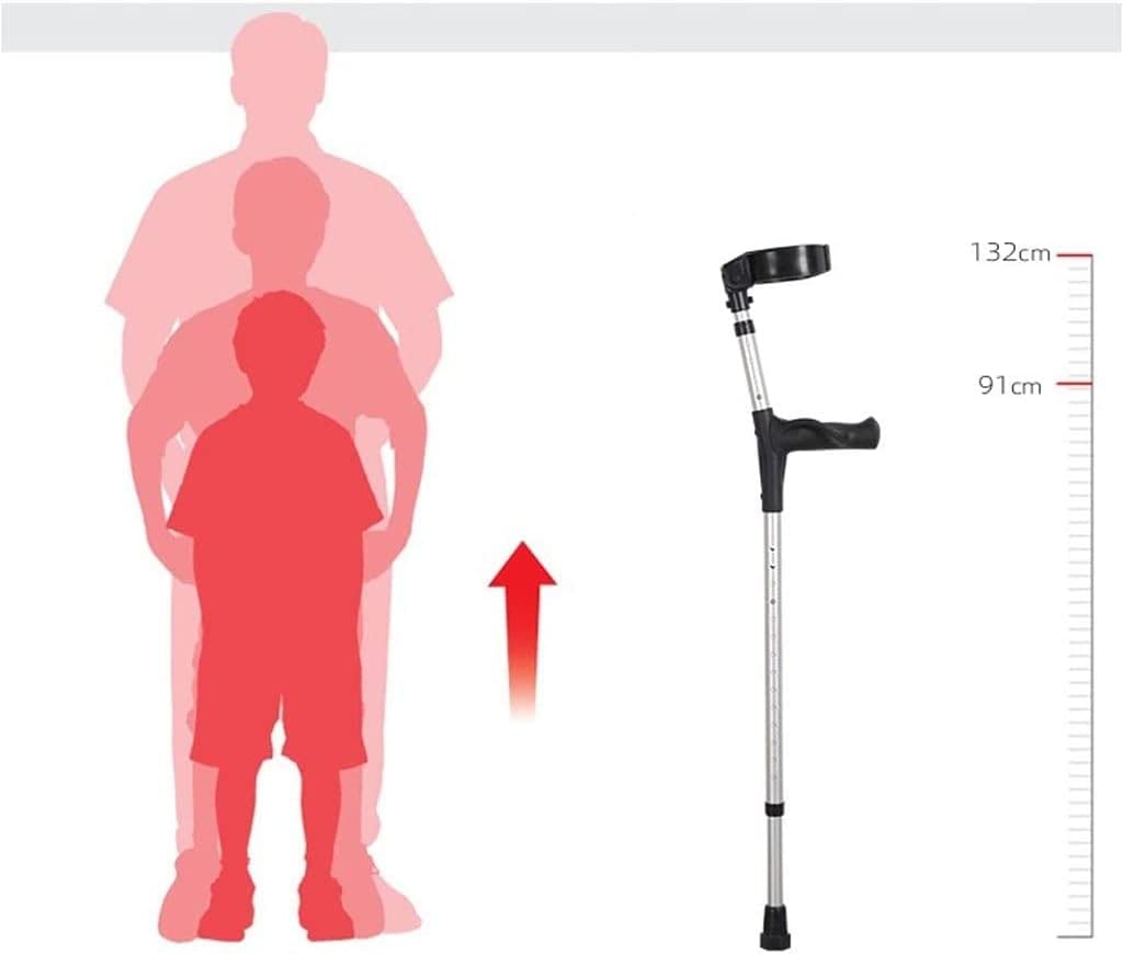 Muletas de Codo Muletas de Brazo Muletas de Fractura Bastón Plegable Rehabilitación Muletas de axila Muleta Auxiliar Ligera de Dos Paquetes Small Gift