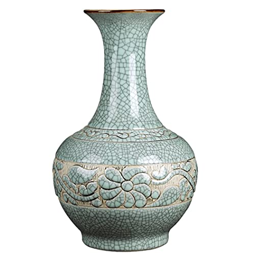 ADECQ Chinese Ceramic Vase, Handmade Chinese Oriental Traditional Porcelain Lotus