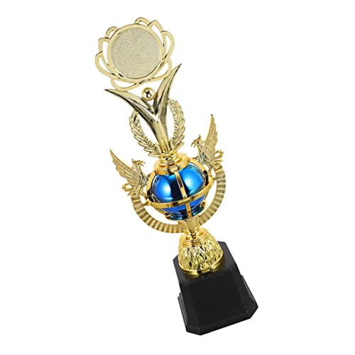 NUOBESTY Prêmio Local Festa Estande Desktop Suporte Pequeno Prêmio Vencedor Prêmios De Futebol Azul