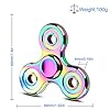VOFOLEN Fidget Spinner Metallo Cuscinetto in Acciaio Inossidabile 2-5 Minuti ad Alta Velocità Trottola EDC ADHD Anti-stress Autismo Fidget Toy Spinner per Bambini Adulti Colorato #5