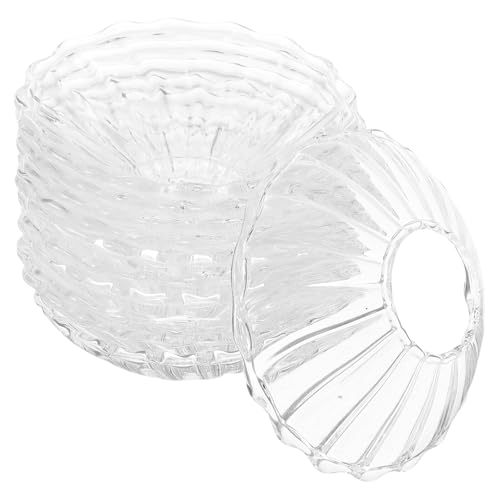 LOLIPPYY 12 pièces Plateau Attrape-Cire Transparent pour Bougies Protecteur Anti-Goutte Réutilisable pour Décoration Salle à Manger et Support de Chandelle