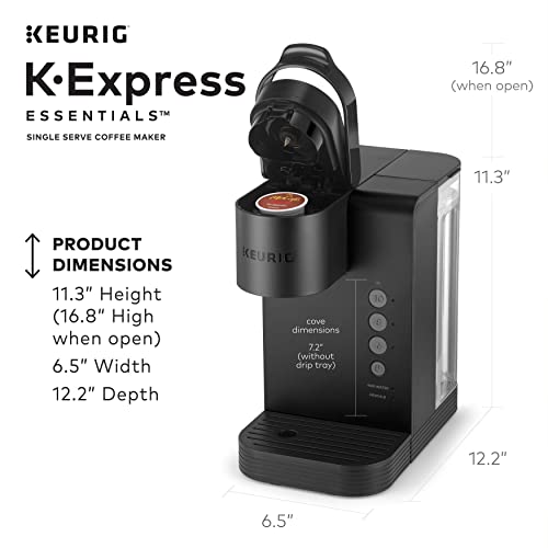 Keurig K-Express Essentials Single Serve K-Cup Pod Coffee Maker, (Black)