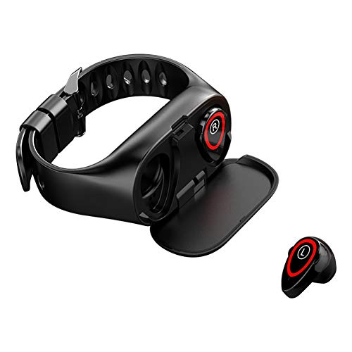 Smartband Bracelet with Bluetooth 5.0 Earbuds, Sizet 2 in 1 Fitness Tracker