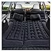 QLASDVUE Car Air Bed Car Inflatable Bed 2‑in‑1 Multifunction Travel Mattress PVC Flocking Soft Sleeping Rest Cushion Fit for SUV Universal(Green Wavy Bed)