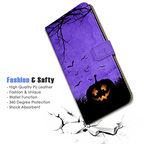 For Iphone 11 Pro Max, Designed Flip Wallet Phone Case Cover, A24459 Halloween Pumpkin Jack Lantern 24459 #TOP2