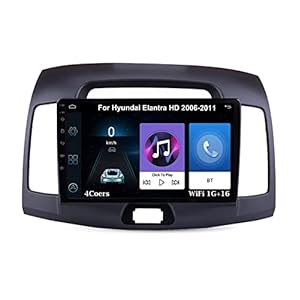 Android Auto Stereo Radiotuner met Bluetooth En Navigatie Voor Hyundai Elantra HD 2006-2011 Plug En Play Ondersteuning…