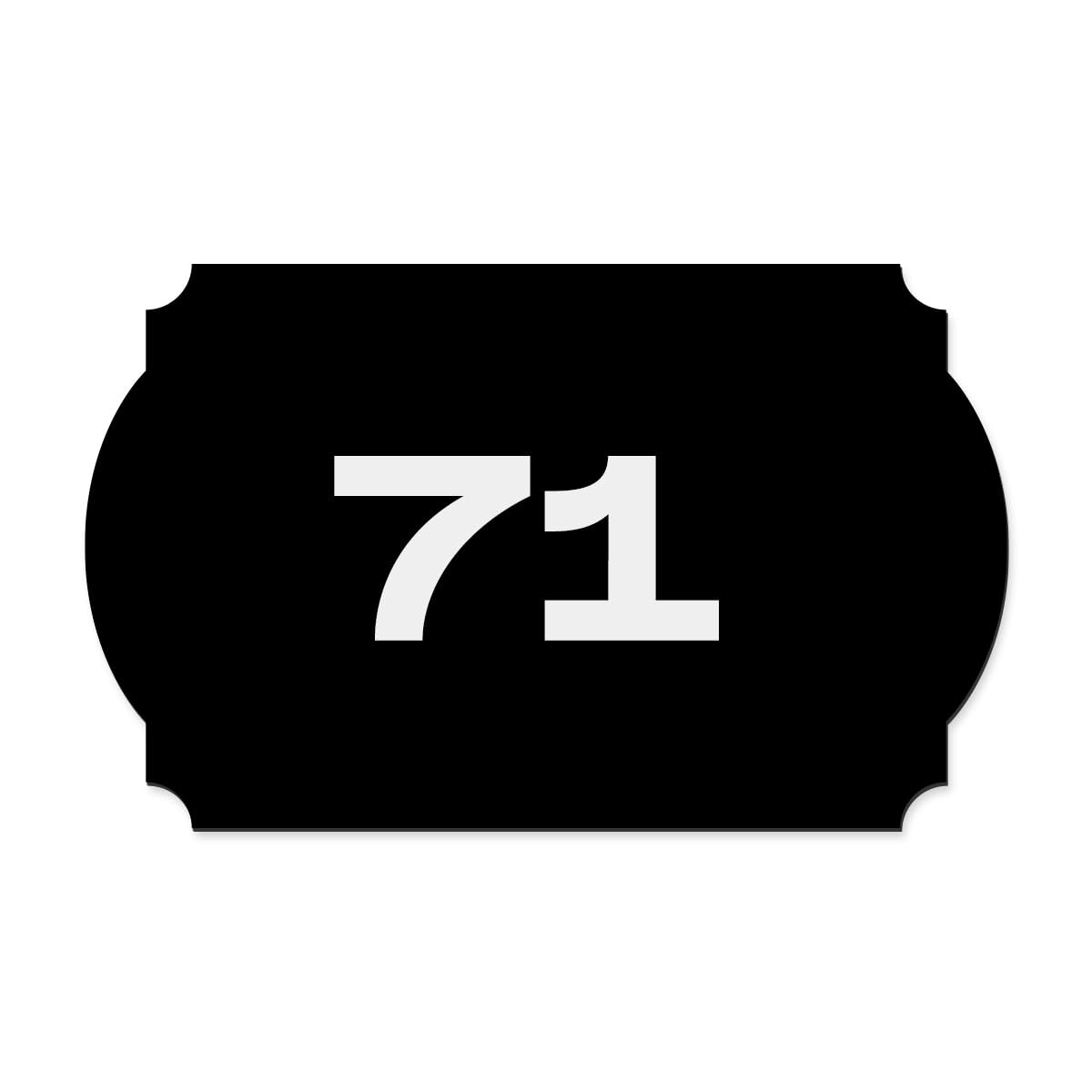 Custom Door Numbers for Home & Office | PVC Plaques with Self-Adhesive Double-Sided Tape | 4x2.5 Inches | Flat Numbers, for Offices, Malls, Multi-Purpose Use (Des02 Gold) — Amazon image 4