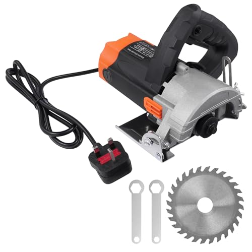 Sararoom 220V Circular Saw, 1500W 13000RPM Electric Circular Saw with 105mm Blade, Cutting Angle 0-45° Adjustable, 50mm Cutting Depth for Wood Marble Metal