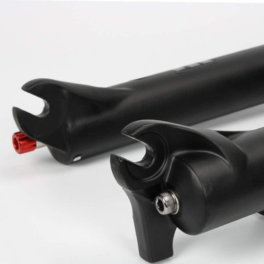 Fourche VTT 26 27,5 29 Pouces Fourche à Suspension VTT Voyage 120 mm, 1-1/8 Tube Droit/Tube Conique Fourches VTT (Verrouillage à Distance Conique, 27,5 Pouces)