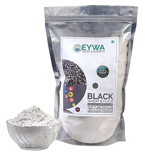 Image of Eywa Seeds & Exports Pvt Ltd Organic Black Wheat Flour (1 Kg) For Eating And Cooking|Kale Gehu Ka Atta|Produce Of India From Organic Farms