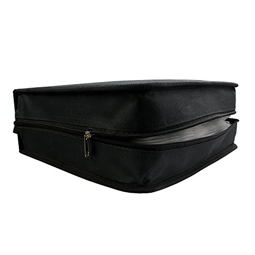 Bluecubi 288 Capacity Portable Cd Dvd Wallet Binder Book Sleeves Disc Storage Bag Carrying Case #TOP7