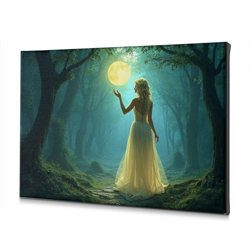 Tableau de Pâques chrétienne en toile forêt 30x40