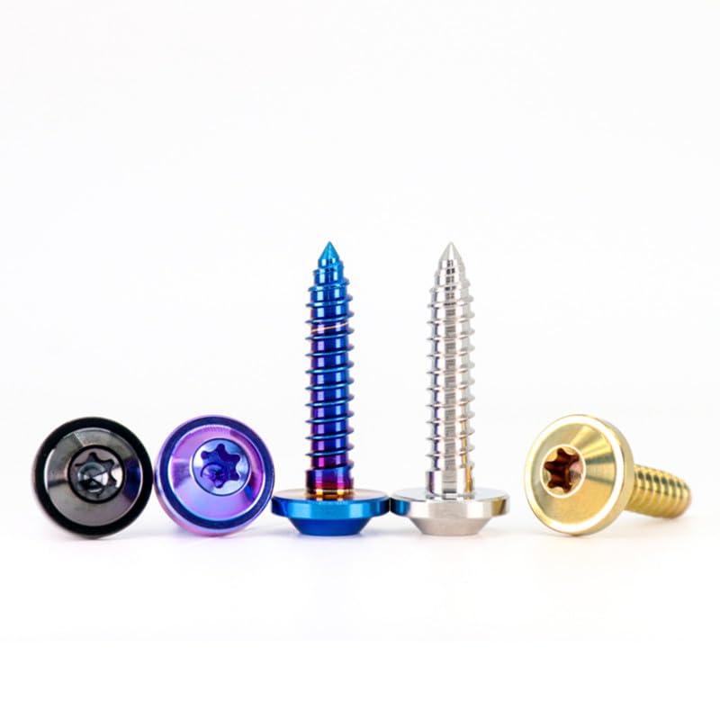 Tornillos Autorroscantes de Titanio M5x12mm Pack x4 miniatura 4