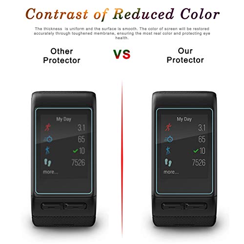 Diruite 4-Pack For Garmin Vivoactive Hr Screen Protector Tempered Glass For Vivoactive Hr [2.5D 9H Hardness] [Anti-Scratch] [Bubble-Free] #TOP5