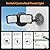 LEPOWER 3000LM Flood Light Outdoor, Switch Controlled LED Security Light, 28W Exterior Lights with 2 Adjustable Heads, IP65 Waterproof, 5500K Wall Mount Exterior LED Flood Light for Garage, Yard Black