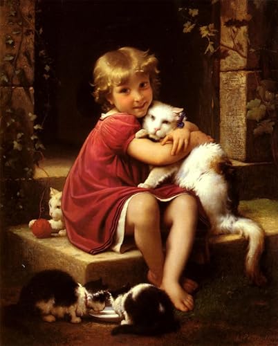 Pintura mural en lienzo de Leon Bazile Perrault en formato exclusivo de 60x90cm