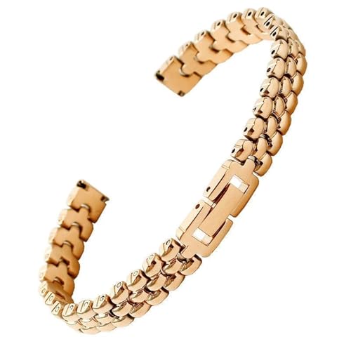 �X�e�����X�X�`�[���X�g���b�v �\���b�h�E�H�b�`�o���h 6mm 8mm 10mm 12mm ���^���^�������X�g���b�v ���j�o�[�T��(Rose gold,10mm)