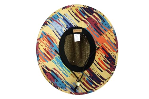 Image of Men's and Wowen's Lifeguard Straw Hat Wide Brim Beach Hat Sun Protection Outdoor Hat for Fishing Hiking