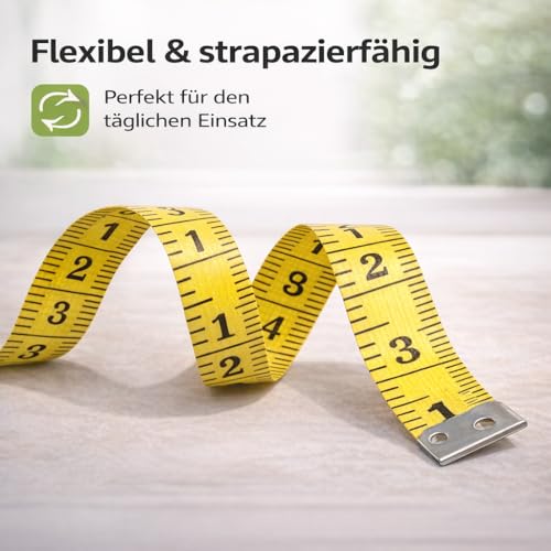 2 in 1 - Massband Maßband cm + INCH Schneidermaßband 150 cm in Aufbewahrungsbox