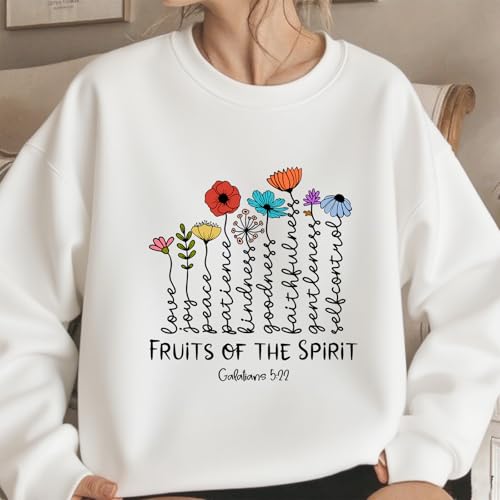 Fruit Of The Spirit Sweatshirt Florals Christian Sweatshirts3