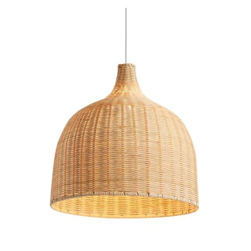 Suspension rotin 45cm pour remplacer un luminaire éblouissant par un lustre osier doux